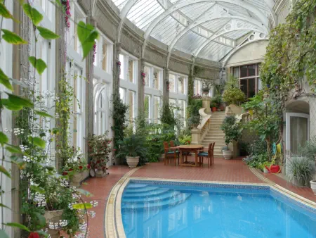 Swimming pool in the Conservatory